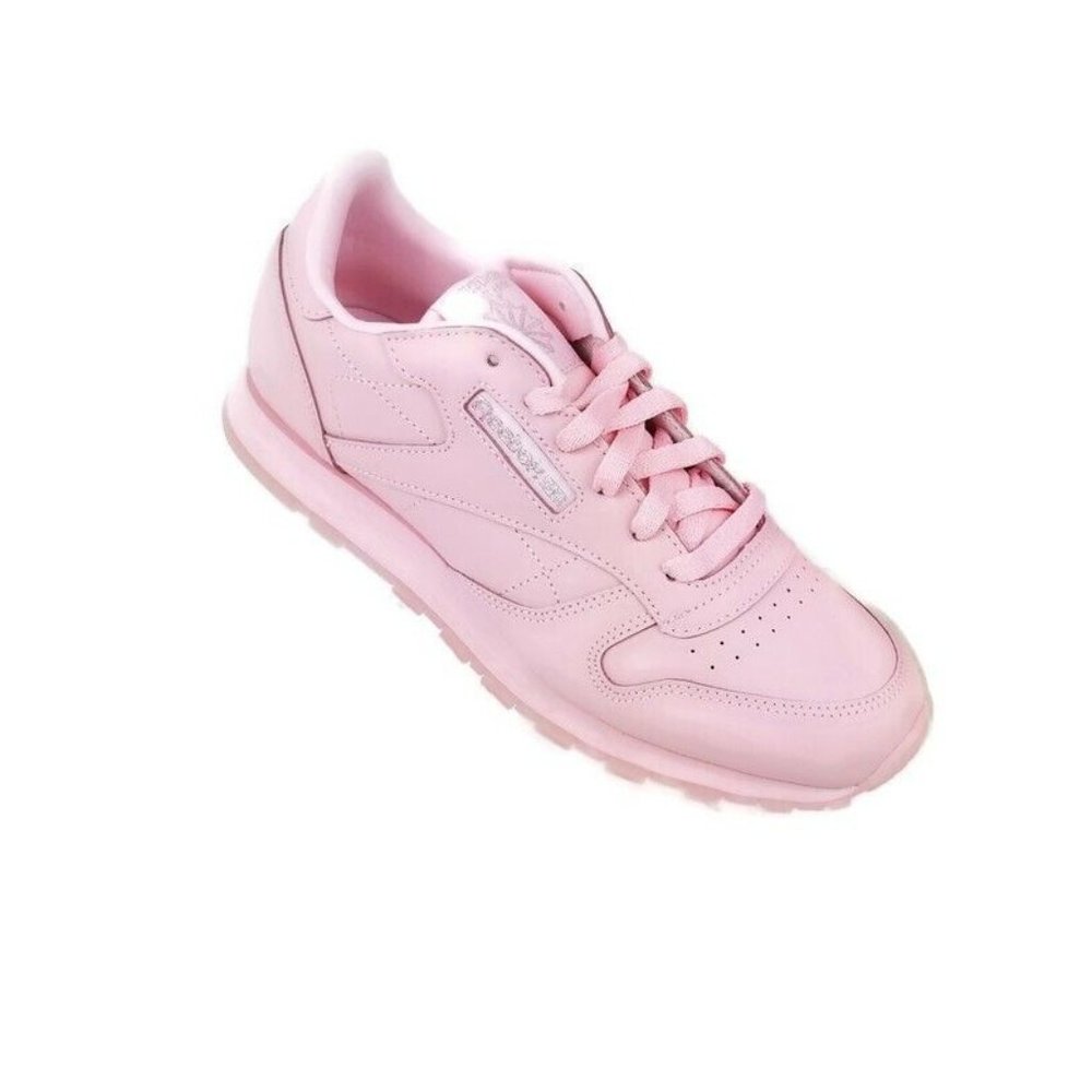 Kids Reebok Classic Leather Pink with Pink Soles Size 5.5